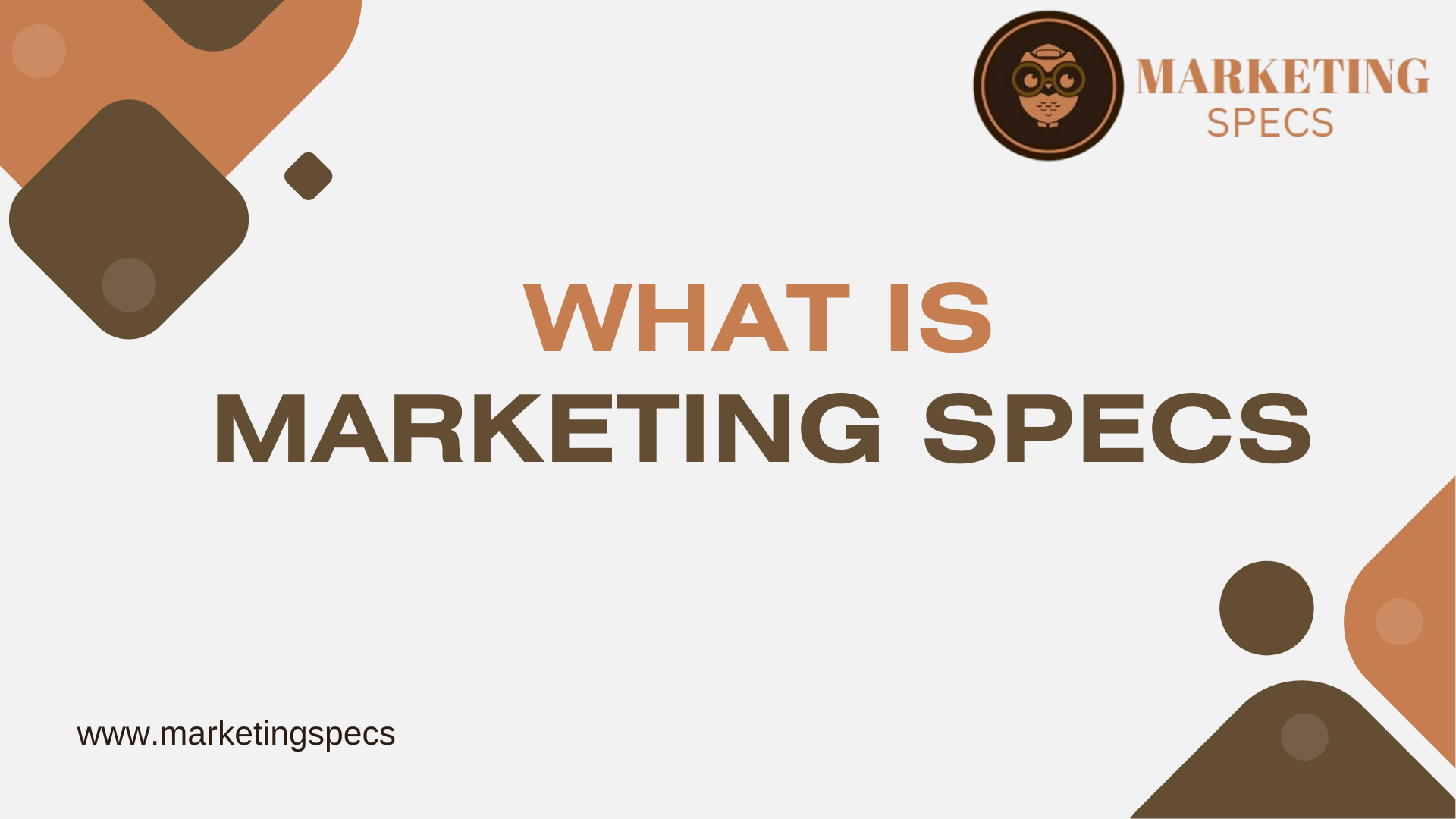what is marketing specs